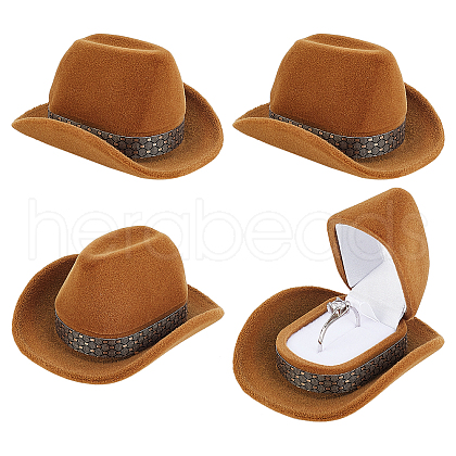 CHGCRAFT Cowboy Hat Velvet Boxes CON-CA0001-012-1