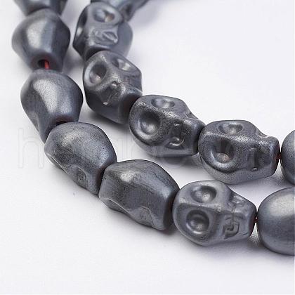 Non-magnetic Synthetic Hematite Beads Strands G-F396-16-8x10mm-1