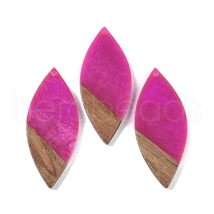 Resin & Wood Big Pendants WOOD-F015-12F-1