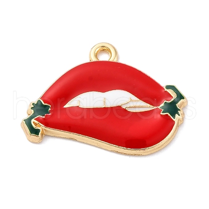 Alloy Enamel Pendants FIND-M060-23D-G-1