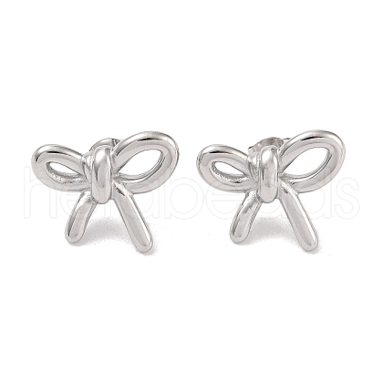 Non-Tarnish 304 Stainless Steel Stud Earrings for Women EJEW-Z049-01P-1