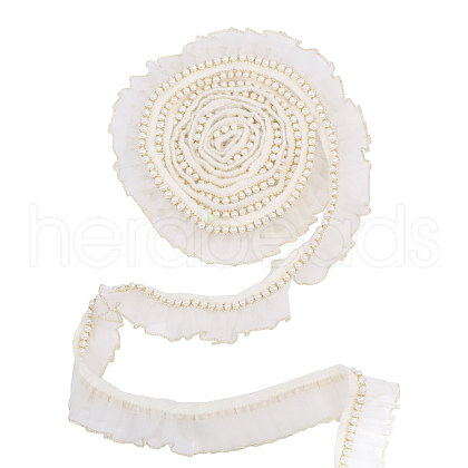 Globleland 5 Yards Organza Flower Lace Trim OCOR-GL0001-11-1