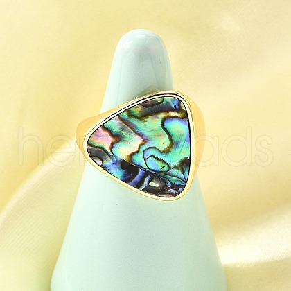 Ocean Styles Brass Cuff Rings for Women RJEW-F184-18G-1