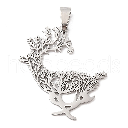 201 Stainless Steel Pendants STAS-Q341-22P-1