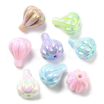 UV Plating Luminous Acrylic Beads LACR-Q002-02-1