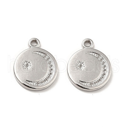 Tarnish Resistant 304 Stainless Steel Pendant Rhinestone Settings STAS-I197-020P-1