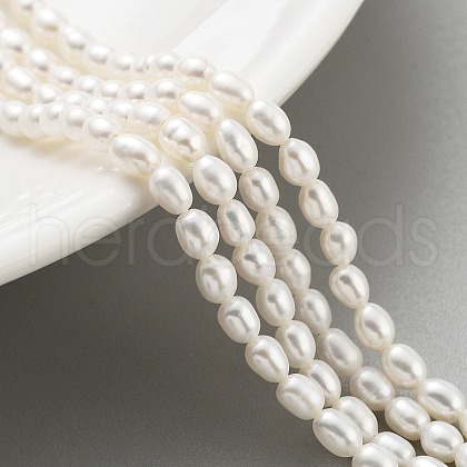 Natural Cultured Freshwater Pearl Beads Strands PEAR-P062-03B-1