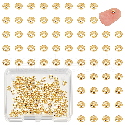 Unicraftale 120Pcs Brass Spacer Beads KK-UN0002-36-1