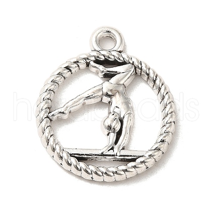 Tibetan Style Alloy Sport Pendants PALLOY-M217-41AS-1