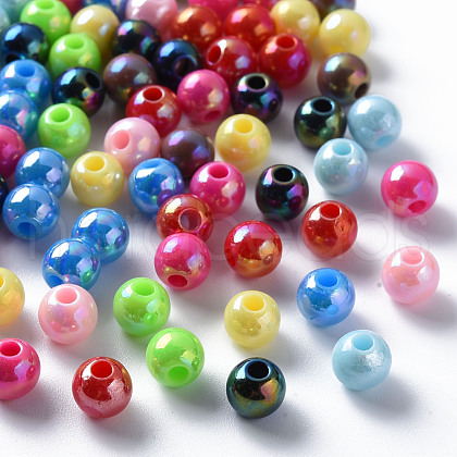 Opaque Acrylic Beads MACR-S370-D6mm-M2-1