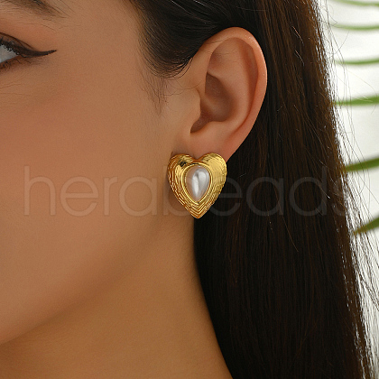 Stainless Steel Stud Earrings AY3289-5-1
