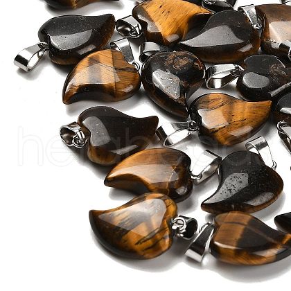 Natural Tiger Eye Pendants G-B127-11P-06-1