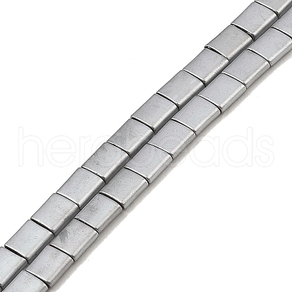 Electroplated Frosted Non-magnetic Synthetic Hematite Beads Strands G-G089-B01-09-1