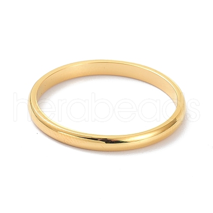 2mm Polished Plain Dome Finger Ring for Girl Women RJEW-C012-05F-G-1