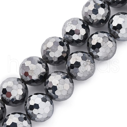 Synthetic Terahertz Stone Beads Strands G-P571-G01-01-1