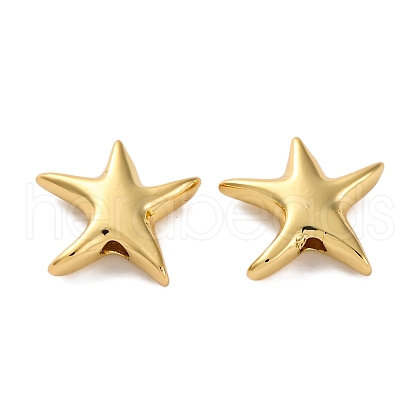 Rack Plating Brass Beads KK-S406-07G-1