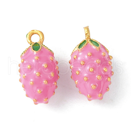 Brass Enamel Charms X-KK-G462-32MG-1