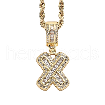 Brass Micro Pave Cubic Zirconia Pendants PW-WG3207D-47-1
