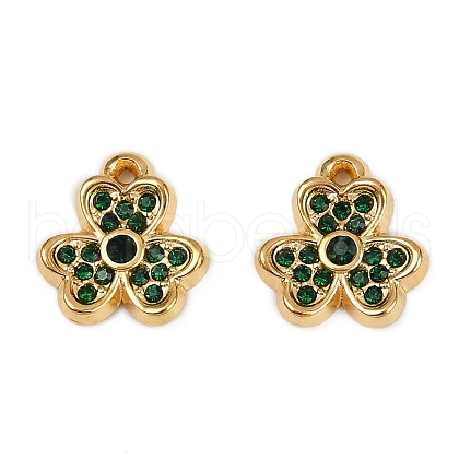 304 Stainless Steel Rhinestone Pendants STAS-L290-46G-1