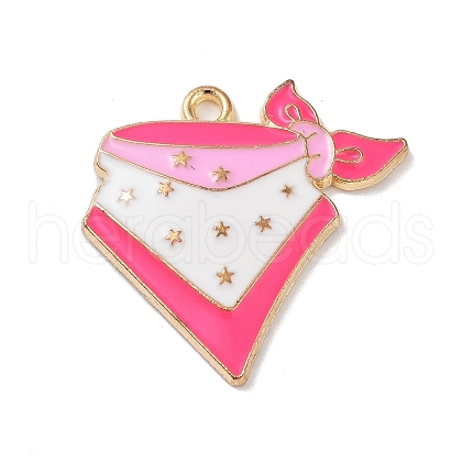 West Cowboy Theme Golden Plated Alloy Enamel Pendants FIND-B036-02F-1