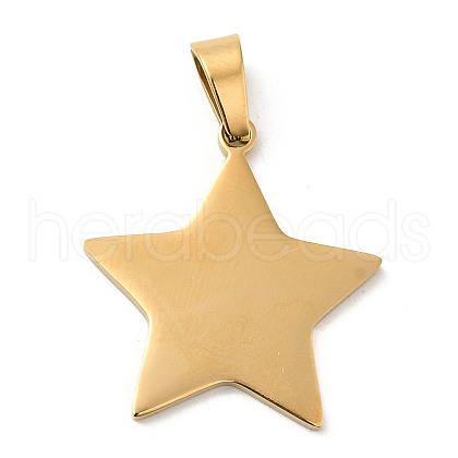 Ion Plating(IP) 304 Stainless Steel Pendants STAS-A086-06G-1
