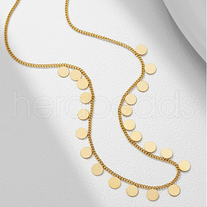 Brass Pendant Twisted Chain Necklaces for Women FS-WGE536B-02-1