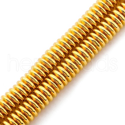 Electroplated Non-magnetic Hematite Beads Strands G-P571-I01-01D-1