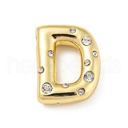 Brass Micro Pave Clear Cubic Zirconia Pendants KK-E093-04G-D-1