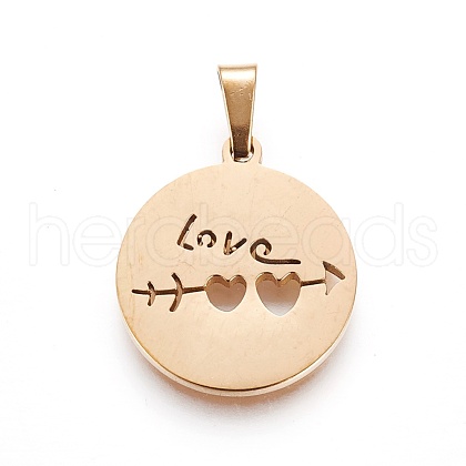 304 Stainless Steel Pendants STAS-P234-12G-1