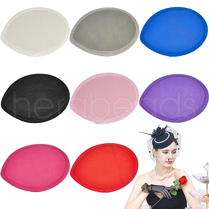 Gorgecraft 8Pcs 8 Colors Cotton Hat Embryo DIY-GF0009-81-1