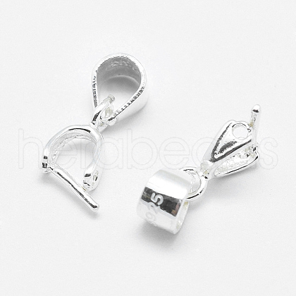 925 Sterling Silver Pendant Bails STER-E050-14S-1