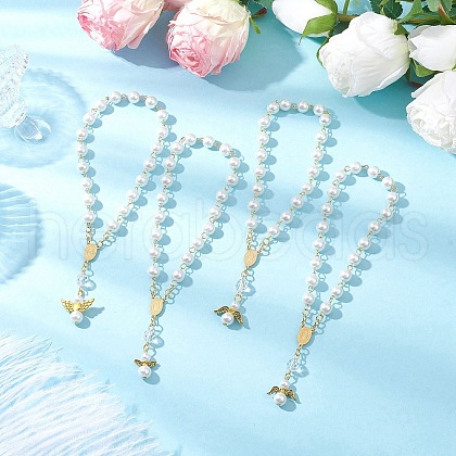 Tibetan Style Alloy Angel Charm Bracelets BJEW-JB11775-1