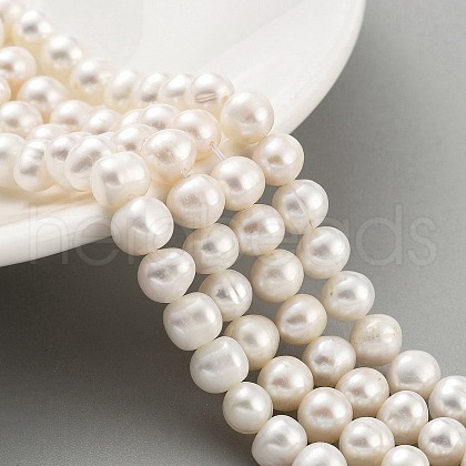Natural Cultured Freshwater Pearl Beads Strands PEAR-C003-18E-1