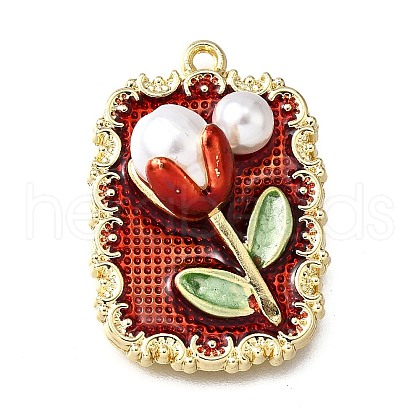 Alloy Enamel Pendants ENAM-K076-02F-G-1