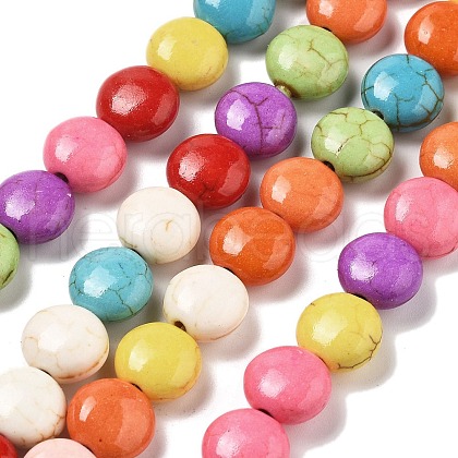 Synthetic Turquoise Beads Strands G-B140-I01-1