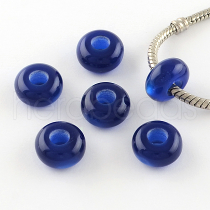 Imitation Cat Eye Resin European Beads RPDL-S001-03-1