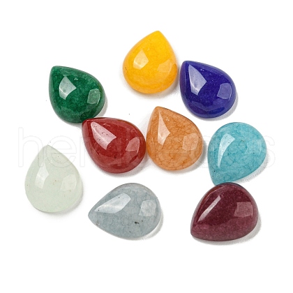 Dyed Natural White Jade Cabochons G-Q173-02C-11-1