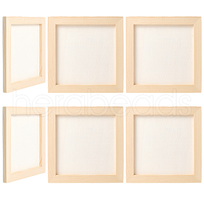 DIY Children Wood Decoration Clay Picture Frame WOOD-WH20008-07F-1