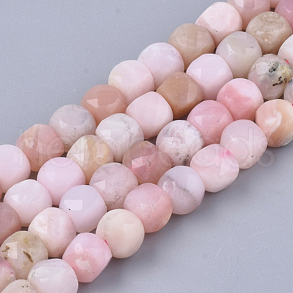 Natural Pink Opal Beads Strands G-S362-006-1