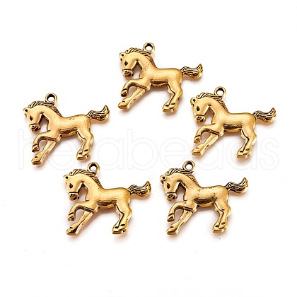 Tibetan Style Alloy Pendants TIBEP-A16618-AG-LF-1