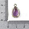 Natural Amethyst Faceted Pendants G-M431-16G-05-3