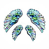 Epoxy Resin Wing Pendants FIND-N005-64C-1