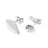 Non-Tarnish 304 Stainless Steel Leaf Stud Earrings for Women EJEW-I285-10P-2