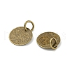 Brass Stamping Blank Tag Charms KK-C3050-AB-NF-2
