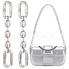 Unicraftale 2Pcs 304 Stainless Steel Oval Link Bag Extender Chains AJEW-UN0001-74-1