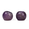 Natural Amethyst European Beads X-G-R488-01Q-4