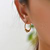 Brass Round Hoop Earrings for Women QH7304-3