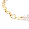 Handmade CCB Plastic Imitation Pearl Beaded Bracelet for Girl Women BJEW-JB06734-4