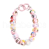 Hand Painted Acrylic with Enamel Beads MACR-K354-16-4