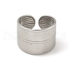 Non-Tarnish 304 Stainless Steel Open Cuff Rings RJEW-Z018-35P-2